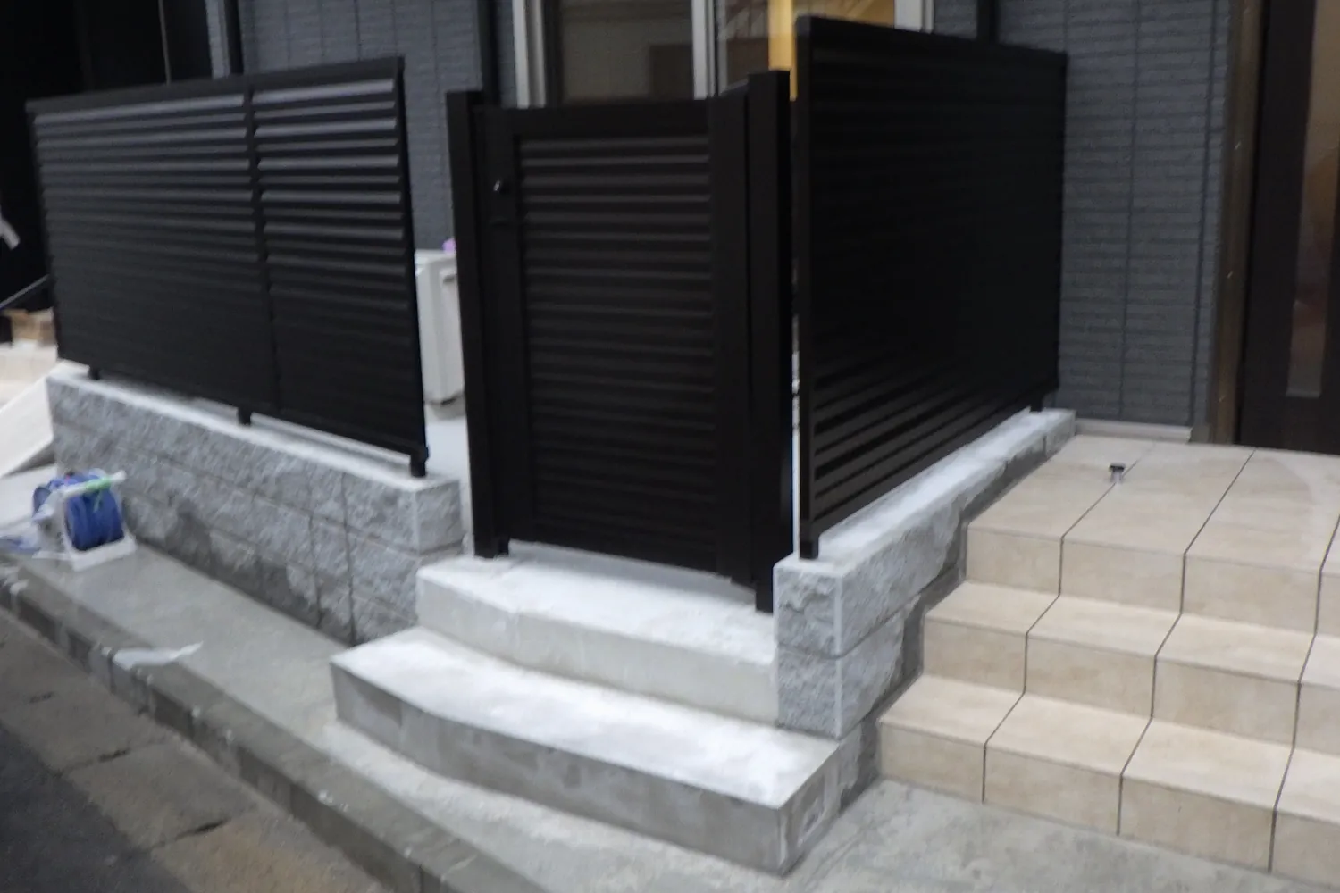 宅地造成・外構の施工現場